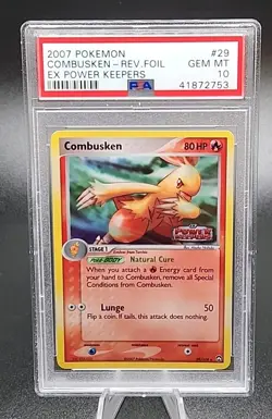 PSA 10 Gem Mint 2007 Pokemon Ex Power Keepers Combusken #29 Reverse Holo Foil - Image 1