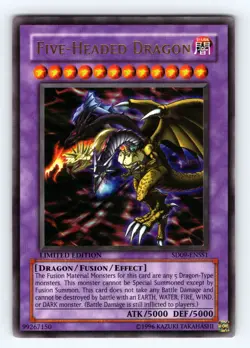 Yugioh Five-Headed Dragon SD09-ENSS1 Ultra Rare - NM 💎 - Image 1