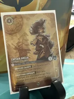 Disney Lorcana TCG Archazia's Island- Captain Amelia Enchanted Rare - Image 1
