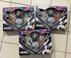 LOT OF 3 Pokemon TCG Arceus V Figure Collection Box Sealed - Image 1