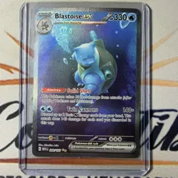 Pokemon TCG Blastoise EX Scarlet & Violet 151 Card 200/165 Blastoise SIR 3 - Image 1