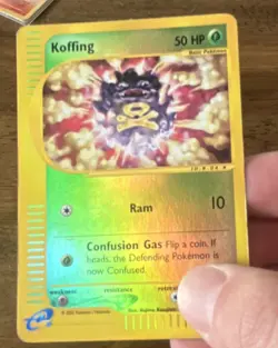 Pokemon Koffing Expedition Base Set 108/165 Reverse Holo 2002 English TCG Card - Image 1
