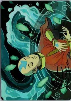 Aang, at the Crossroads Art Card (Gold-Stamped Signature) S Art Series: Avatar: - Image 1