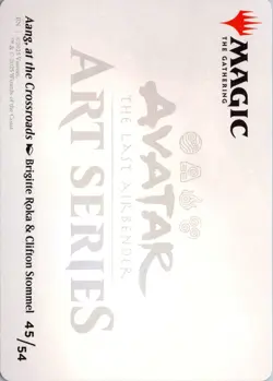 Aang, at the Crossroads Art Card (Gold-Stamped Signature) S Art Series: Avatar: - Image 2