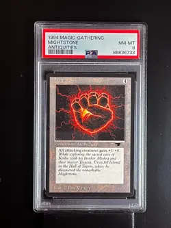 MIGHTSTONE MTG Magic The Gathering Anqituities PSA 8 - Image 2