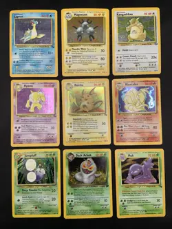 Vintage Holo Rare Pokemon Cards WOTC 1999 Base Set, Fossil, Jungle MP/HP Raichu - Image 1