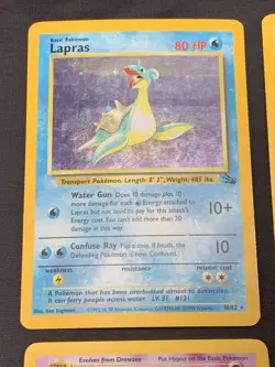 Vintage Holo Rare Pokemon Cards WOTC 1999 Base Set, Fossil, Jungle MP/HP Raichu - Image 2