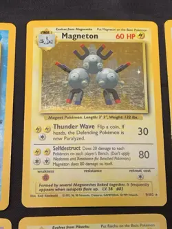 Vintage Holo Rare Pokemon Cards WOTC 1999 Base Set, Fossil, Jungle MP/HP Raichu - Image 3