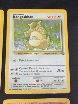 Vintage Holo Rare Pokemon Cards WOTC 1999 Base Set, Fossil, Jungle MP/HP Raichu - Image 4