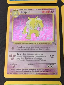 Vintage Holo Rare Pokemon Cards WOTC 1999 Base Set, Fossil, Jungle MP/HP Raichu - Image 5