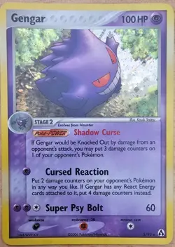 Pokemon TCG Gengar 5/92 Legend Maker Holo Card LP/NM 2006 - Image 1
