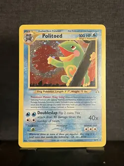 Pokemon TCG Politoed Neo Discovery Holo - Image 1