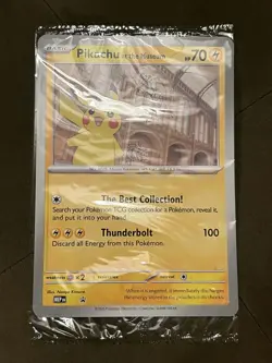 Pikachu At The Museum, Pokemon X Natural History Museum Jumbo Promo Pokemon Card - Image 1