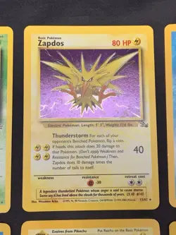 Vintage Holo Rare Pokemon Cards WOTC 1999 Base Set, Fossil, Jungle MP/HP Raichu - Image 3