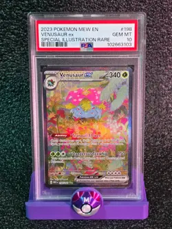 2023 POKEMON MEW EN-151 #198 VENUSAUR ex SPECIAL ILLUSTRATION RARE PSA 10 - Image 1