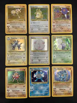 Vintage Pokemon Cards Rare Holo Lot WOTC MP/HP Hitmonlee, Hitmonchan, Hitmontop - Image 1