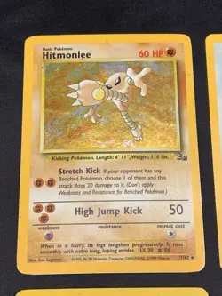 Vintage Pokemon Cards Rare Holo Lot WOTC MP/HP Hitmonlee, Hitmonchan, Hitmontop - Image 2