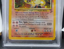 2000 Pokemon Game Charizard Holo Base II #4 PSA MINT 9 - Image 5