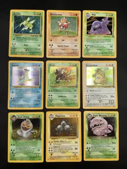 Vintage Holo Rare Pokemon TCG WOTC 1999 Base Set, Fossil, Jungle, Scyther Pinsir - Image 1