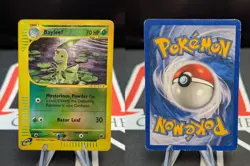 BAYLEEF 71/165 REVERSE HOLO POKEMON TCG DAMAGED READ - Image 3