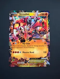 Groudon EX 85/160 Pokemon Primal Clash Ultra Rare Lightly Played (LP) 2015 - Image 1