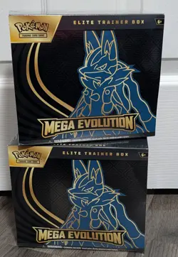 2x MEGA EVOLUTION LUCARIO Elite Trainer Box ETB Pokemon New Sealed - Image 1