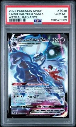 Shadow Rider Calyrex Vmax PSA 10 Pokemon Astral Radiance TG18/TG30 - Image 1