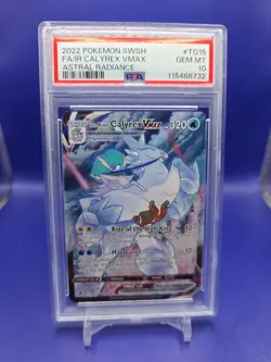 PSA 10 Gem Mint Pokemon Astral Radiance Ice Rider Calyrex VMAX Full Art #TG15 - Image 1