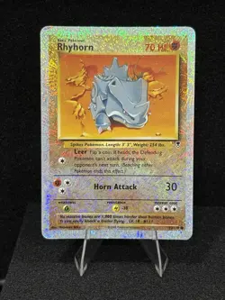 🔥🔥2002 Pokemon Legendary Collection Rhyhorn Reverse Holo #90/110🔥🔥 - Image 1