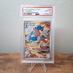 💎 Pokemon TCG Lycanroc #166 Illustration Rare 166/159 Journey Together PSA 10 - Image 1