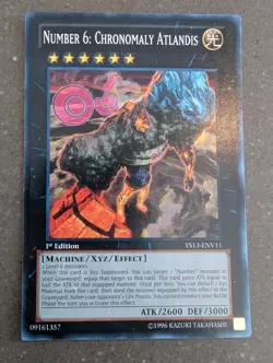 YuGiOh! Number 6: Chronomaly Atlandis YS13-ENV11 1st Ed - Image 1
