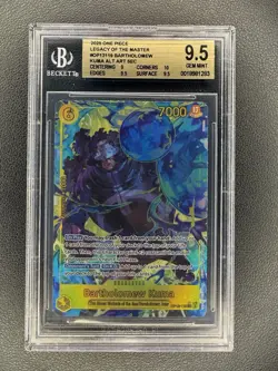 One Piece CCG Bartholomew Kuma (Alt Art) OP12-119 BGS 9.5 - Image 1