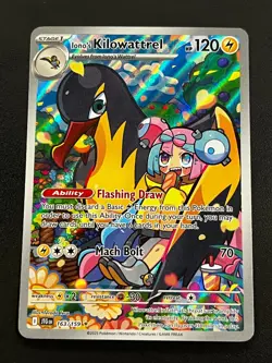 Iono's Kilowattrel 163/159 - Journey Together Illustration Rare Pokemon Card NM - Image 1