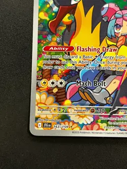 Iono's Kilowattrel 163/159 - Journey Together Illustration Rare Pokemon Card NM - Image 2