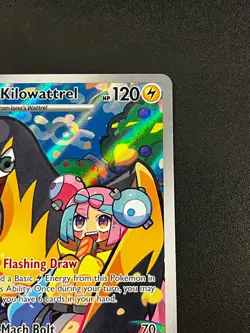 Iono's Kilowattrel 163/159 - Journey Together Illustration Rare Pokemon Card NM - Image 4