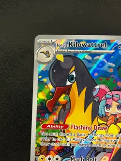 Iono's Kilowattrel 163/159 - Journey Together Illustration Rare Pokemon Card NM - Image 5