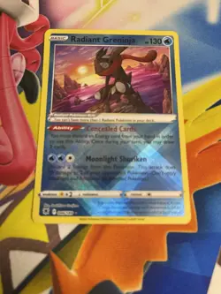 Radiant Greninja 046/189 Radiant Rare Holo NM Pokemon SWSH10: Astral Radiance - Image 2