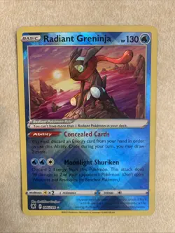 Radiant Greninja Radiant Rare SWSH10: Astral Radiance 046/189 NM Pokemon TCG - Image 1