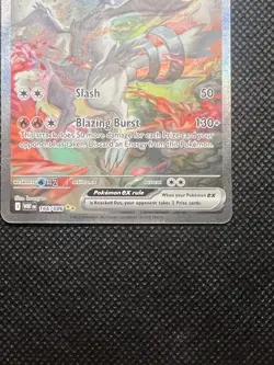 POKEMON TCG RESHIRAM ex 166/086 WHITE FLARE SIR SPECIAL ILLUSTRATION RARE NM - Image 3