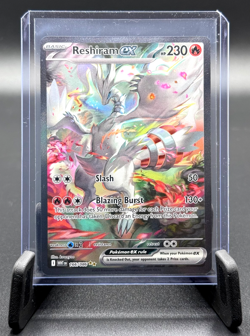 POKEMON TCG RESHIRAM ex 166/086 WHITE FLARE SIR SPECIAL ILLUSTRATION RARE NM - Image 1