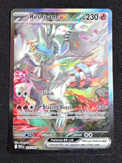 POKEMON TCG RESHIRAM ex 166/086 WHITE FLARE SIR SPECIAL ILLUSTRATION RARE NM - Image 3