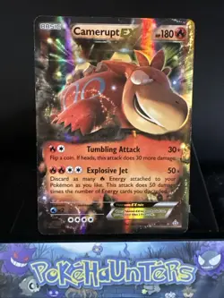 Pokemon Card Camerupt EX 29/160 Primal Clash Holo Rare L/P - Image 1