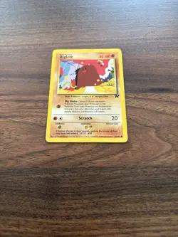 DIGLETT - Team Rocket Set - 52/82 - Common - Pokemon Card - Unlimited - LP - Image 2