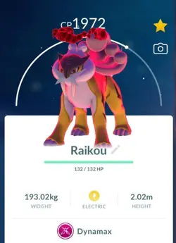 Pokemon Go Dynamax Raikou/Entei/Suicune Non-Shiny Pokemon Trade Go Trade 20k - Image 2