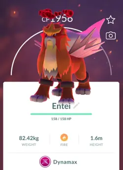 Pokemon Go Dynamax Raikou/Entei/Suicune Non-Shiny Pokemon Trade Go Trade 20k - Image 3