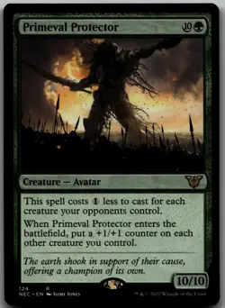 Primeval Protector R Commander: Kamigawa: Neon Dynasty 124 LP - Image 1