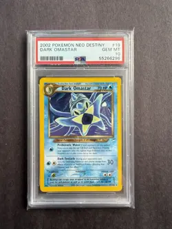 DARK OMASTAR POKEMON NEO DESTINY 19/105 2002 ENGLISH PSA 10 - Image 1