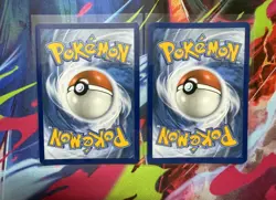 Pokemon Gastly & Charmander Cosmofoil Ascended Heroes Tech Sticker Collection NM - Image 2