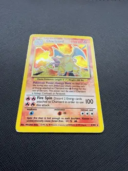 Pokemon TCG Charizard 4/102 Base Set,holo Unlimited 1999 HP SEE PICS! - Image 3