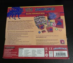 Pokemon TCG Sealed Sword and Shield Base Set ETB Elite Trainer Box Zacian - Image 5